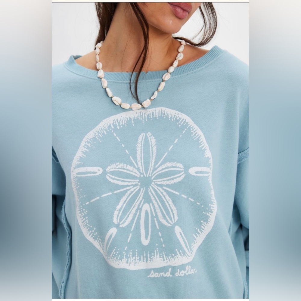 Free People 🌐 Graphic Camden Pullover New With Tags 💎 - Picture 2 of 5